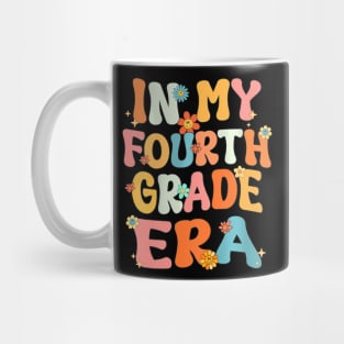 In My Fourth 4Th Grade Era Groovy Back To School Teacher Kid Mug